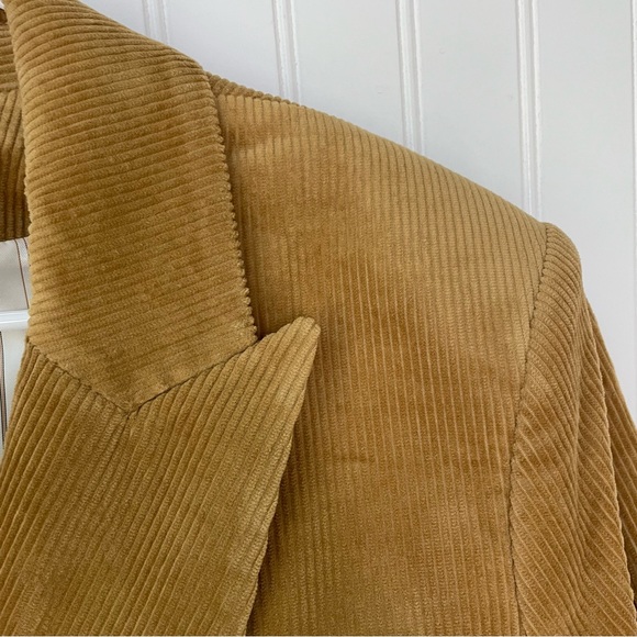 Veronica Beard Miller Corduroy Dickey Jacket in Khaki Size 18 - Picture 2 of 13